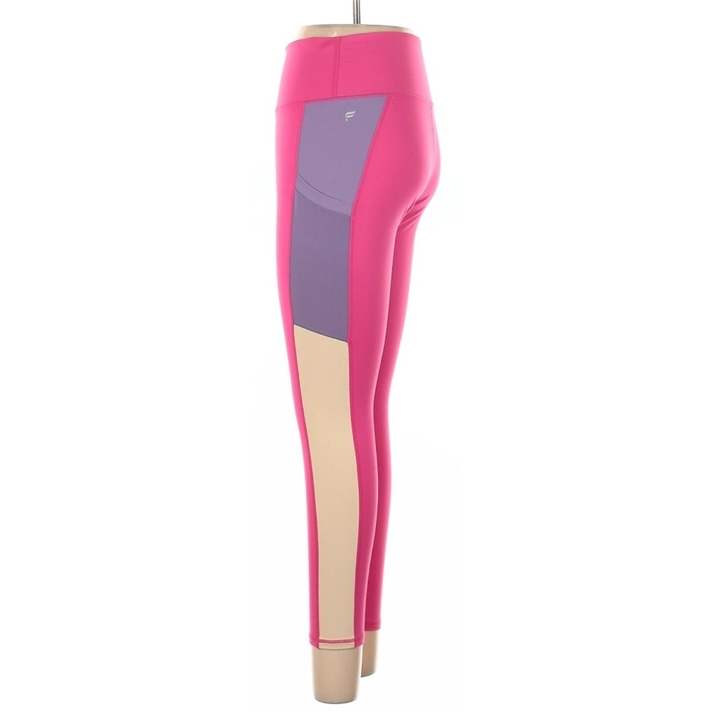Women's Fabletics Powerhold Pink High-Waisted Leggings with Pockets - Size M - Picture 2 of 2